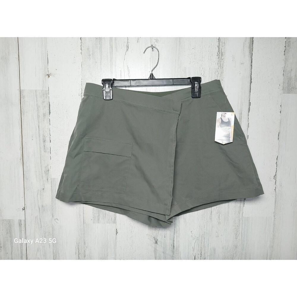 Avia Womens Hike Skort with Built-In Shorts Green Midgnight Size L (12-14)